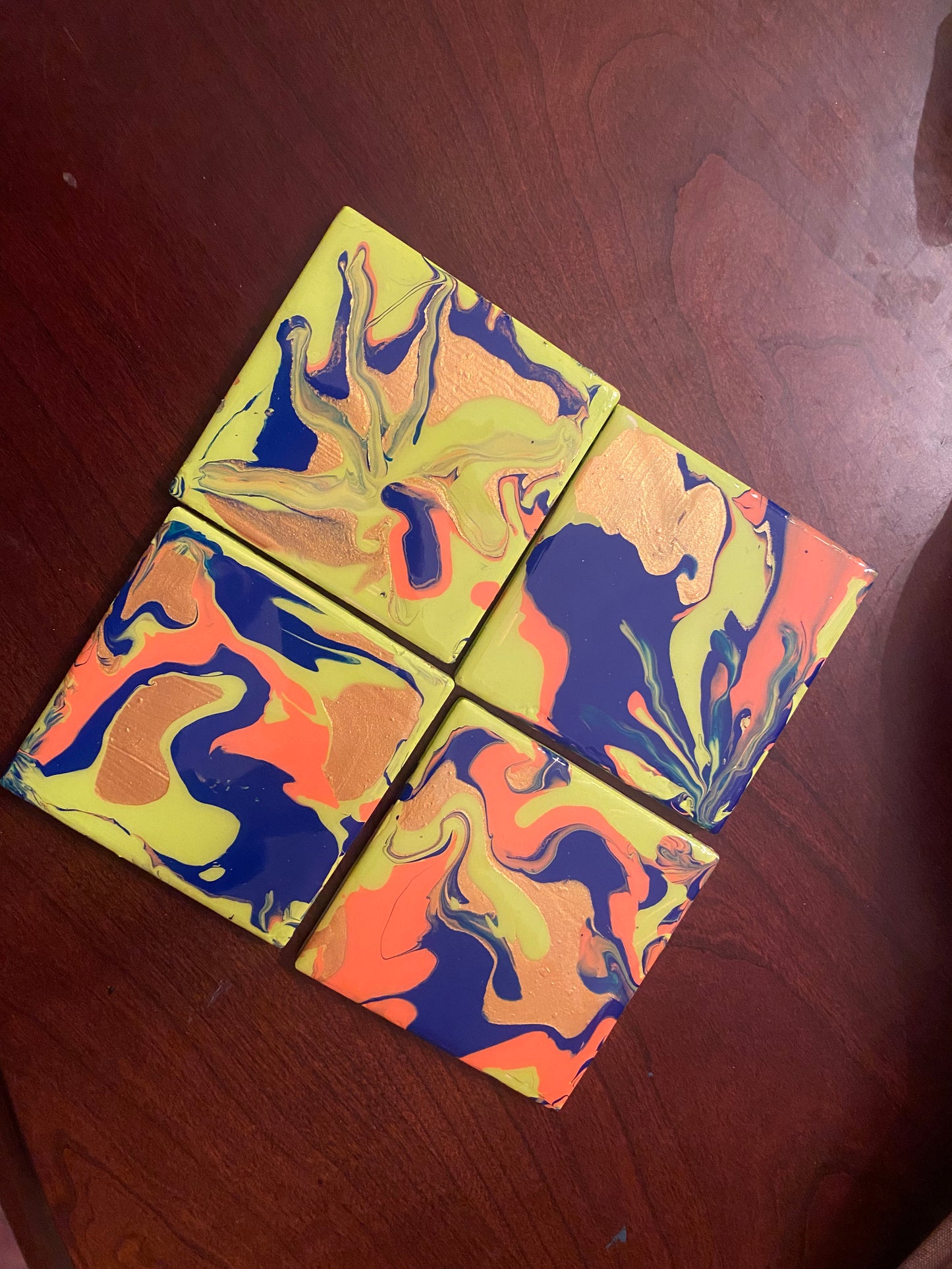 Hand painted coasters