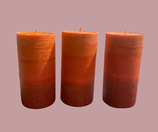 White Birch Scented pillar candles